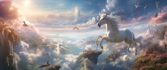 magical horse sky