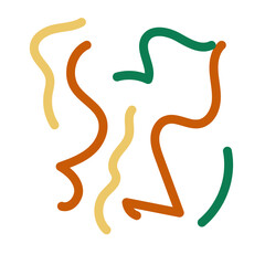 Retro squiggly scribble backdrop 