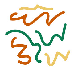 Retro squiggly scribble backdrop 