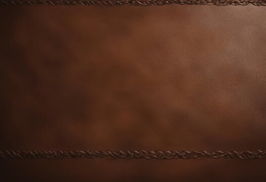 Old brown rustic leather texture - Panorama background long