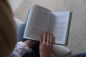 Fototapeta premium reading a book