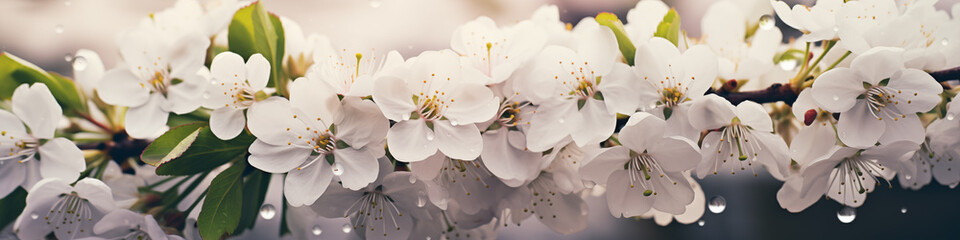 spring apple tree blossoms