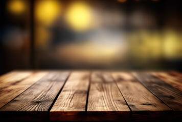 Cafe Restaurant Blank Table Background