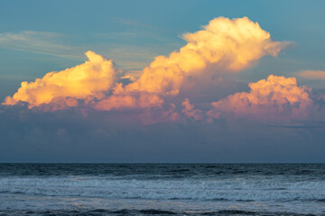Sunset in the beach of Tortuguero National Park (Costa Rica)