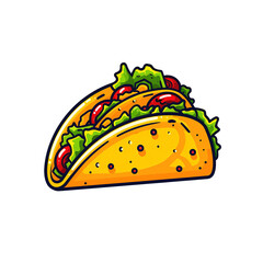 taco illustration isolated