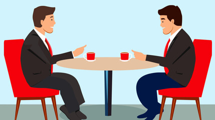 Concept vector illustration of business situation.	
