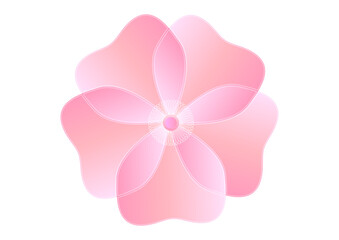 ピンク色の花びらのイラスト素材