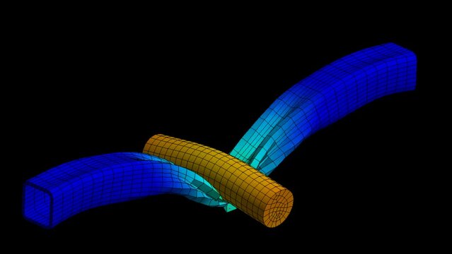 Dynamic simulation engineering - Finite element analysis of steel impact testing
