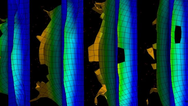 Dynamic simulation engineering - Finite element analysis of solid and sheet impact testing