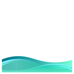 Gradient Wavy Footer