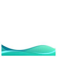 Gradient Wavy Footer