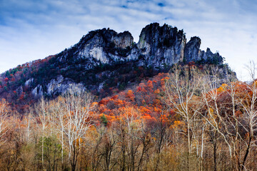 Seneca Rocks in Autumn, West Virginia