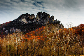 Seneca Rocks in Autumn, West Virginia