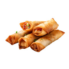 Eggrolls isolated on transparent background