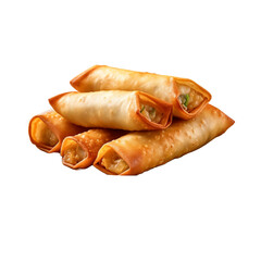 Eggrolls isolated on transparent background