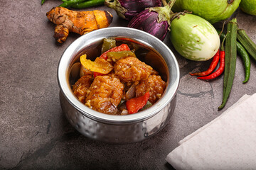 Chinese cuisine - prawn with chili sauce