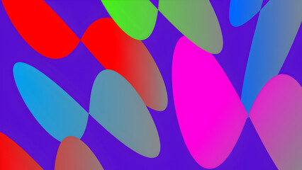 Colorful blue, red, green balloon background