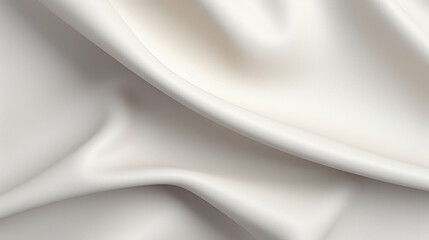 Smooth elegant white silk or satin luxury cloth texture can use as wedding background. Luxurious background design
