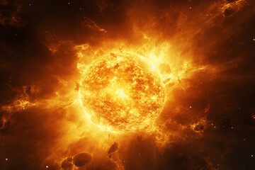 the sun in the sky