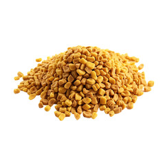 Fenugreek seeds dried isolated on transparent background
