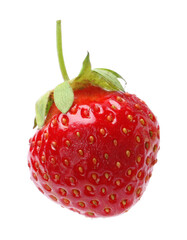 Delicious fresh ripe strawberry isolated on white