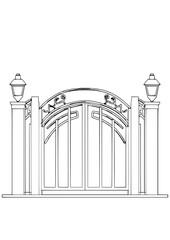 2D entrance gate