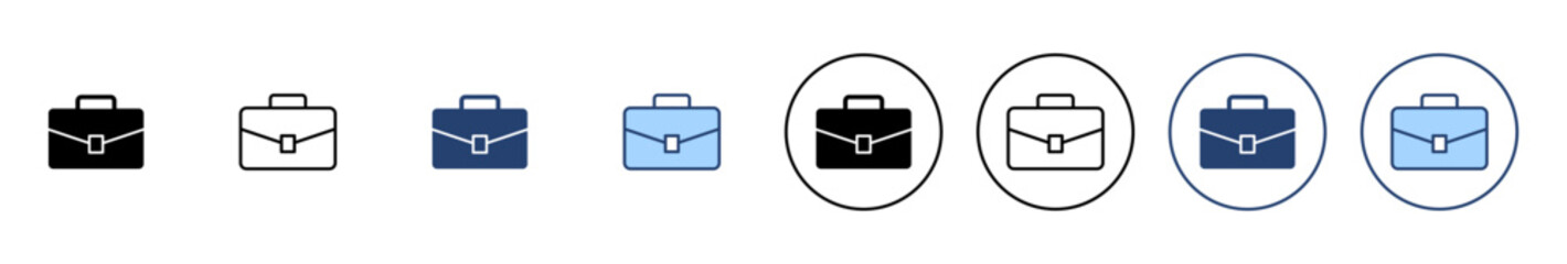 Briefcase icon vector. suitcase sign and symbol. luggage symbol.