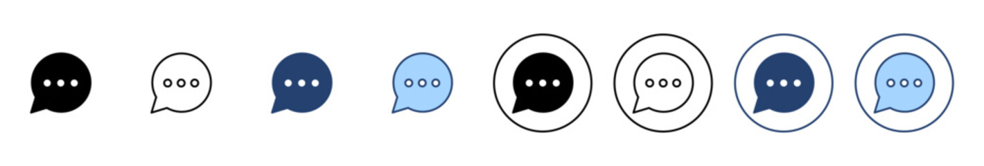 Chat icon vector. speech bubble sign and symbol. comment icon. message