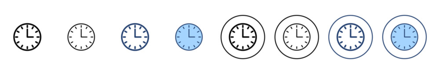 Clock icon vector. Time sign and symbol. watch icon