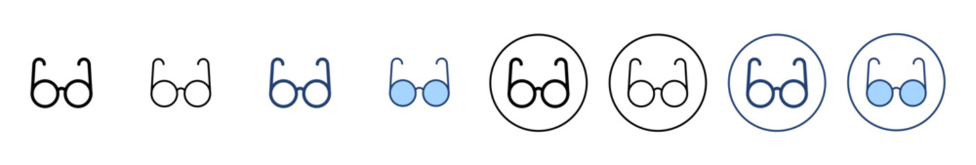 Glasses icon vector. Glasses sign and symbol