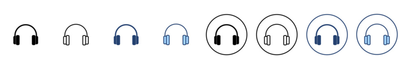 Fototapeta na wymiar Headphone icon vector. Headvector sign and symbol