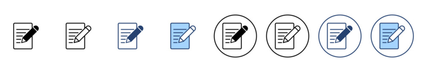 Note icon vector. notepad sign and symbol