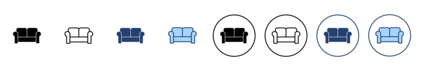 Sofa icon vector. sofa sign and symbol. furniture icon