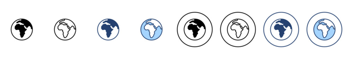 World map vector. Worldmap sign and symbol. Globe icon - obrazy, fototapety, plakaty