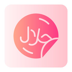 halal gradient icon