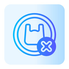 Obraz premium plastic free gradient icon