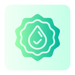 dermatologically tested gradient icon