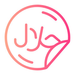 halal gradient icon