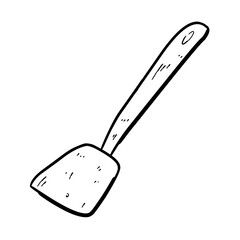 spatula outline vector