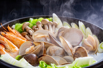 海鮮鍋、冬の和食、鍋料理