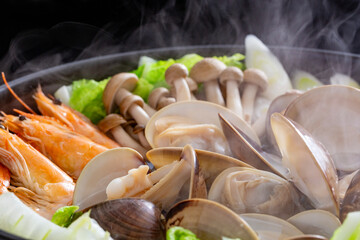 海鮮鍋、冬の和食、鍋料理