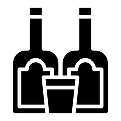 drink, alcohol, vector, icon, wine, glass, symbol, bottle, beverage, cocktail, beer, bar, restaurant, line, champagne, pictogram, design, set, water, juice, isolated, cup, soda, martini, brandy, black