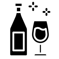 drink, alcohol, vector, icon, wine, glass, symbol, bottle, beverage, cocktail, beer, bar, restaurant, line, champagne, pictogram, design, set, water, juice, isolated, cup, soda, martini, brandy, black