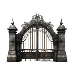 Gate isolated on transparent background