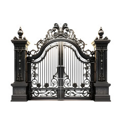 Gate isolated on transparent background