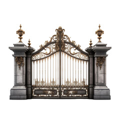 Gate isolated on transparent background