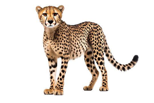 cheeta on isolated transparent background