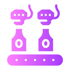 filling machine Gradient icon