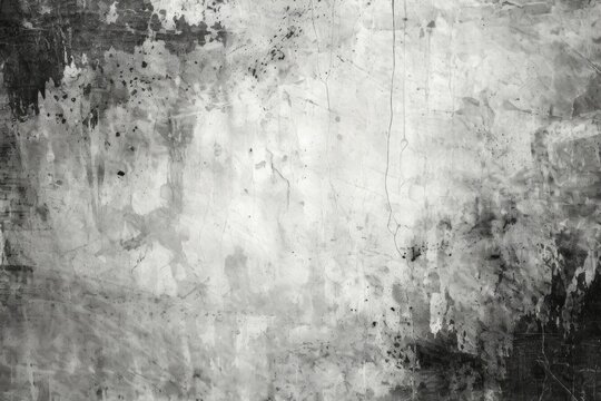 Abstract black and white grunge texture background with distressed patterns.