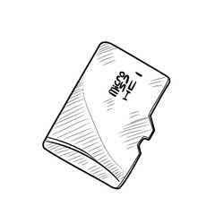 memory card handdrawn illustration